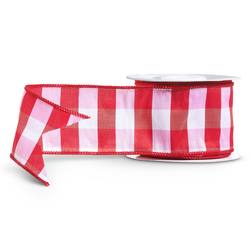 Red & Pink Gingham Ribbon