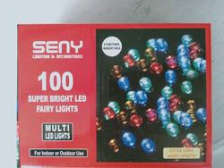 Fairy Lights - 100 LED  MULTI - Clear Cord