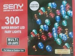 Fairy Lights - 300 LED  MULTI- Green Cord