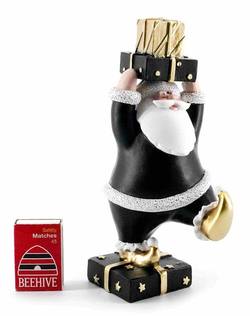Santa - Black & Gold - B