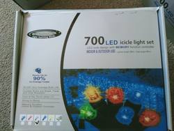 700 blue Lights  -   White Cord