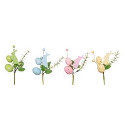 Easter Egg Picks 19 cm - 4 Assorted