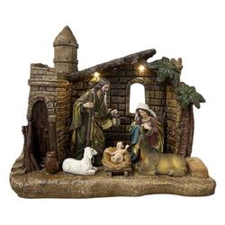 Nativity Scene in Stone Stable
