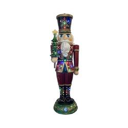 Nutcracker Holding Tree with LEDs