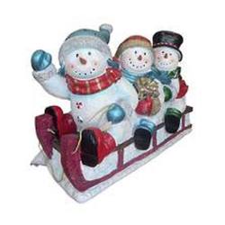 Sledding Snowmen LED lights