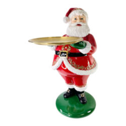  Santa Butler Holding Tray - 61cm