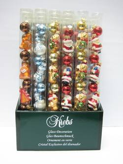 Tube of Mini Glass Figures - 25-40mm - Set of 9