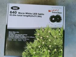 640  Warm White  -  Green Cord