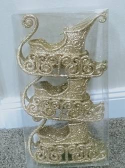 Sleigh Decorations - Set of 3 Gold