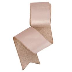 Champagne Wired Ribbon, Double Sided