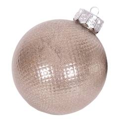 Champagne Shatterproof Baubles in Large Size