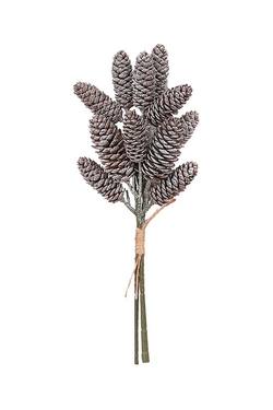 Bundle of 3 Frosted Pinecones