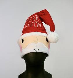 Santa Face Velveteen Hat