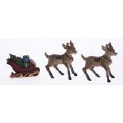 Mini Sleigh & 2 Reindeer