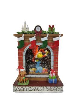 Grinch Fireplace Scene Lantern