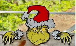 Fence Sitter - Grinch head & Hands