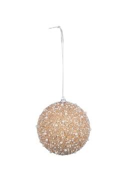 Beaded Champagne Pearl Bauble- Large