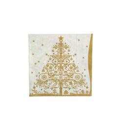 Luncheon Napkins - Gold Tree with Stars