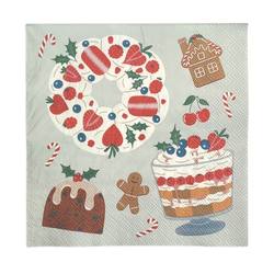 Luncheon Napkins - Christmas Desserts