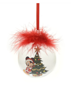 Mickey Disney Feather Bauble