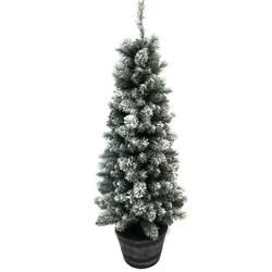 Flocked Potted Tree - 5 Feet