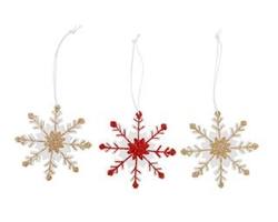 Snowflake Hangers  -  Set of 3