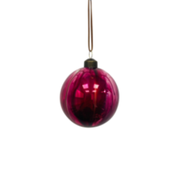 Pink Marbled glass ball