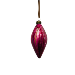 Pink marbled glass olive