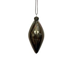 Black and Bronze Swirl Glass Olive