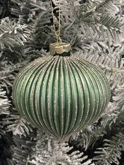 Green Gold Ridge Glass Onion