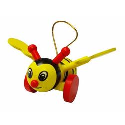 Traditional Wooden Bee Magnet - Hanging Ornament