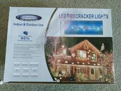 LED Firecracker WHITE Lights- 840- Clear cord